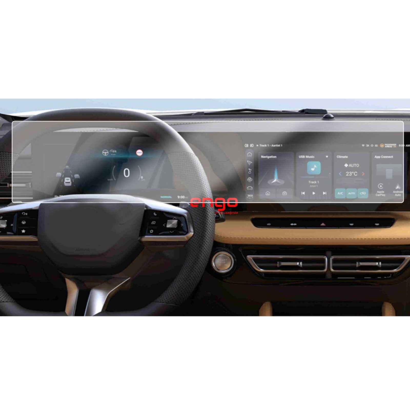 MG HS Mat Ekran Koruyucu Multimedya Dijital Gösterge Nano